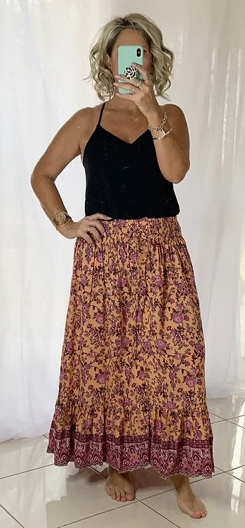 Marley Skirt - Retro Peach