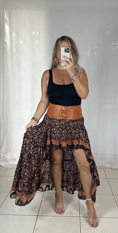 Daphne Skirt - Boho Brown