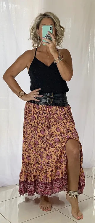 Marley Skirt - Retro Peach